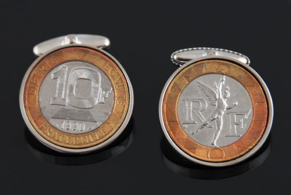 French cufflinks 10 francs
