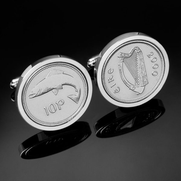 Irish Cufflinks-10 pence