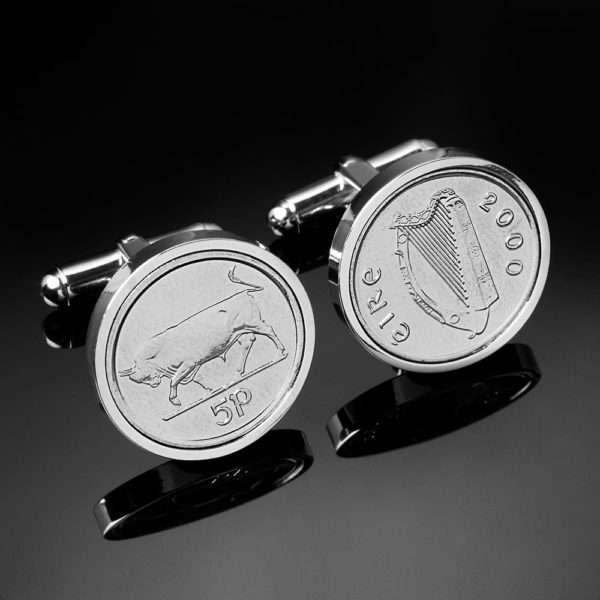Irish Cufflinks-5 pence