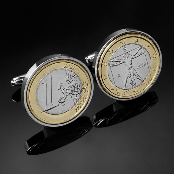 Da Vinci Cufflinks 1 Euro